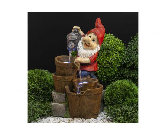 Уличный фонтан GREEN APPLE GAUF01 Гном с лейкой, 60 см Б0043460 – изображение 3