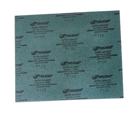 Бумага абразивная влагостойкая (10 листов; 230х280 мм; P120) SKRAB 35723 – изображение 4