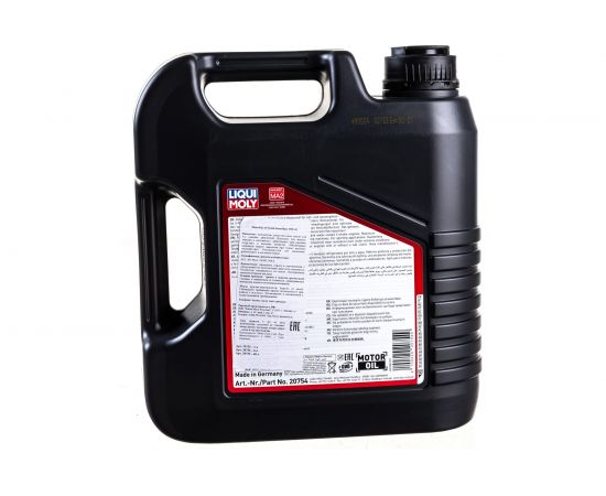 Синтетическое моторное масло для 4-тактных мотоциклов 4л LIQUI MOLY Motorbike 4T Synth Street Race 10W-40 SN MA2 20754 – изображение 4