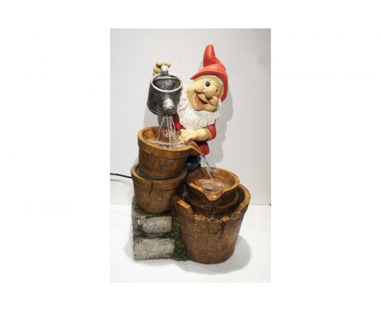 Уличный фонтан GREEN APPLE GAUF01 Гном с лейкой, 60 см Б0043460 – изображение 4