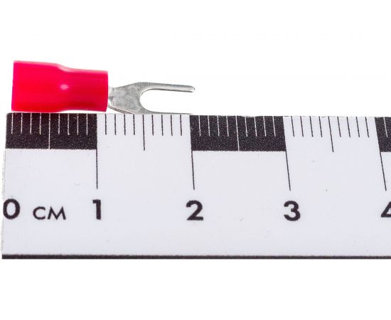 Вилочный изолированный наконечник REXANT 3.2мм 0.5-1.5кв.мм красный 08-0111 – изображение 5