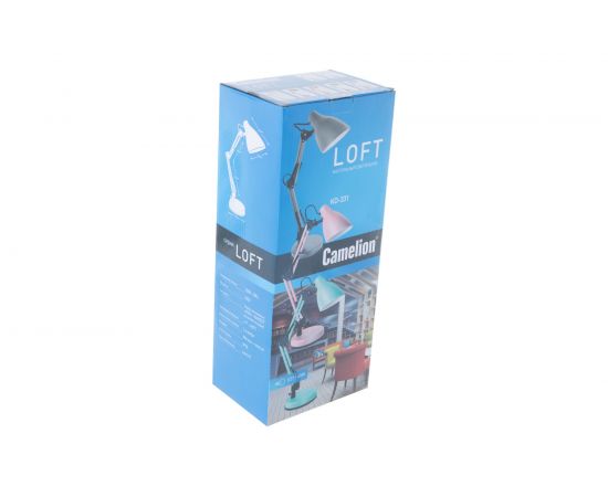 Настольный светильник Camelion KD-331 C01 белый 40W, E27 12790 – изображение 6