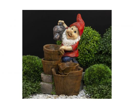 Уличный фонтан GREEN APPLE GAUF01 Гном с лейкой, 60 см Б0043460 – изображение 6