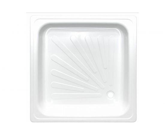 Стальной душевой поддон ВИЗ ANTIKA эмалированный, 90x90x15 см, слив D-52 мм APS-90101 