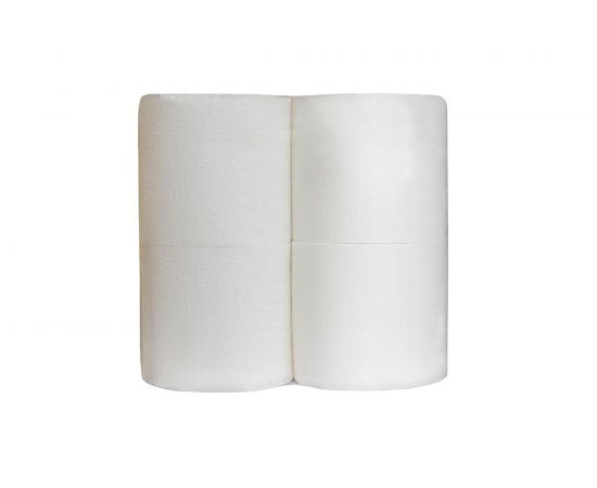 Туалетная бумага ООО Комус 2 слоя, белая, 100% целлюлоза, 50 м, 4 рулона в упаковке 771671 