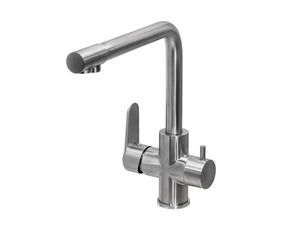 Смеситель для кухни Профсан ПСМ нержавеющая сталь AISI-304, с подключением фильтра, тип См-МОЦБА PSM-300-22 