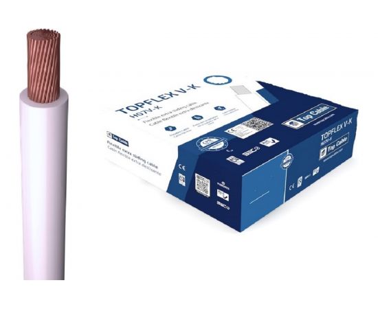 Монтажный гибкий провод Top Cable 1Х1 серый TOPFLEX H05V-K ПВ3 131G001.R100(100м) 