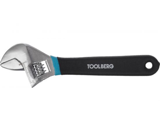 Разводной ключ Toolberg 6-150 мм, хромированный, обрезиненная ручка 90003055460 