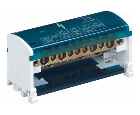 Шины STEKKER на DIN-рейку в корпусе (кросс-модуль) 4x15 3L+PEN LD505-415 39685 