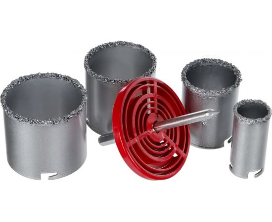 Набор коронок с твердосплавным зерном Мастер 4 шт. ПРАКТИКА 910-270 