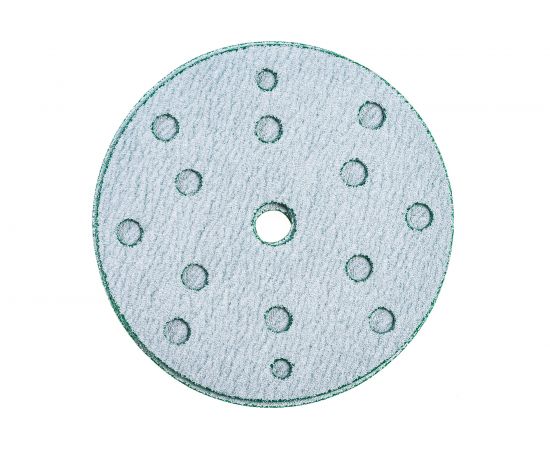 Абразивный диск d 150 мм ЗЕЛЕНЫЙ 15 отв P0080 набор 10 шт Schtaer FILM FScG80 