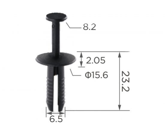 Автокрепеж для BMW 357 series 10 шт 51118174186 КрепАвто 0200 – изображение 2