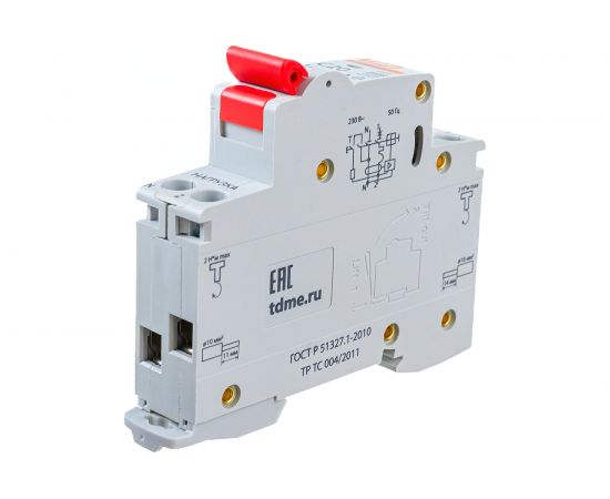 Автоматический выключатель дифференциального тока TDM 63М 2P1P+N C20 30мА 4,5кА тип АС SQ0202-0066 – изображение 2