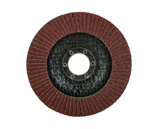Диск абразивный шлифовальный лепестковый вогнутый 115x22.23 мм, P80 Berger BG BG1564 – изображение 2