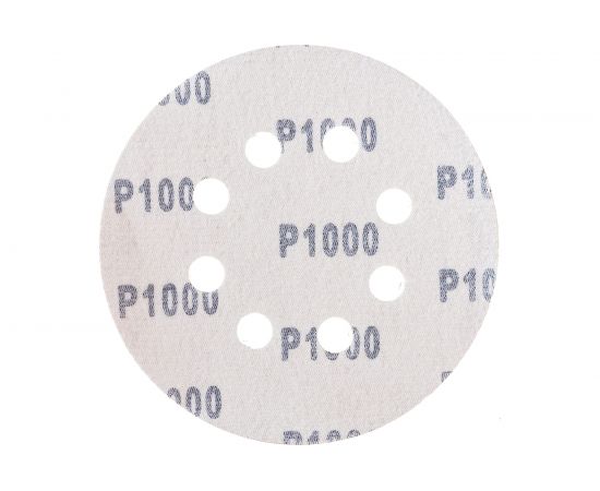 Круг шлифовальный перфорированный, 8 отверстий, 125 мм, P1000, 5 шт Росомаха 438810 – изображение 2