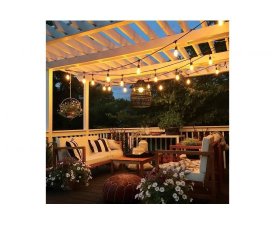 Гирлянда FERON CL50-25-1 Евро белт-лайт на подвесах, 230V, черный, IP65, 25м 41866 – изображение 2