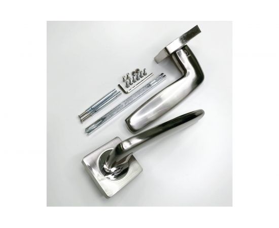 Ручка на раздельном основании VЕTTORE R06.057 SN/CP сатин/хром 20234 – изображение 2