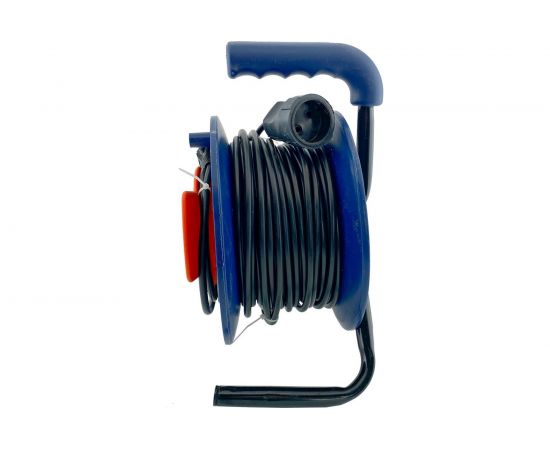 Силовой удлинитель на катушке Glanzen ПВС 2х1,5 арт. EC-40-010 00-00006539 – изображение 2