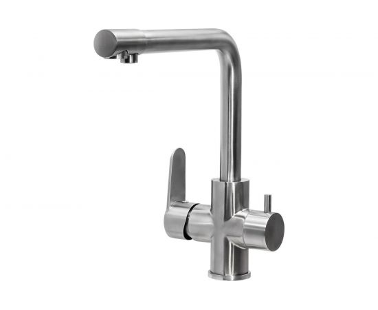 Смеситель для кухни Профсан ПСМ нержавеющая сталь AISI-304, с подключением фильтра, тип См-МОЦБА PSM-300-22 – изображение 2