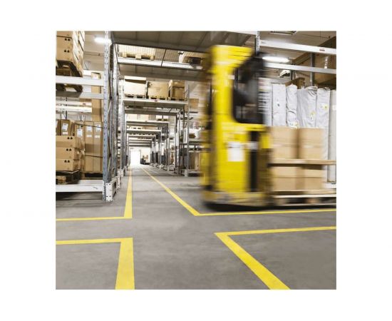 Лента ПВХ для разметки Mehlhose GmbH толщина 150 мкм цвет желтый KMSG10033 – изображение 2