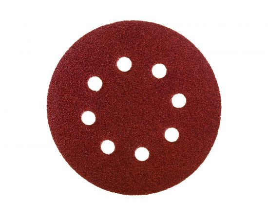 Круг шлифовальный (5 шт; 125 мм; 8 отверстий; P80; липучка) Sturm 9010-1258-080 – изображение 2