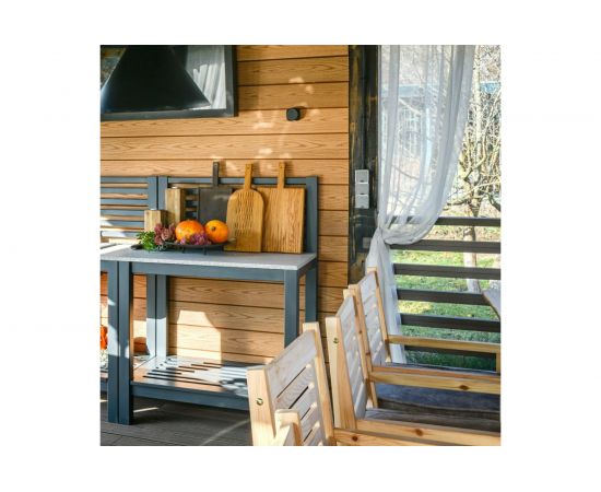 Розетка WERKEL W5071204 влагозащищенная с заземлением с защитной крышкой и шторками Gallant графит рифленый a051334 – изображение 3