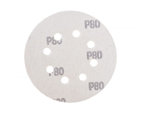 Круг шлифовальный (5 шт; 125 мм; 8 отверстий; P80; липучка) Sturm 9010-1258-080 – изображение 3