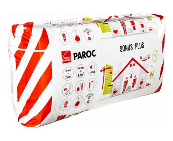 Звукоизоляционная плита Paroc Sonus Plus (50 мм; 10 шт; 7.2 кв.м) 8570672 – изображение 3