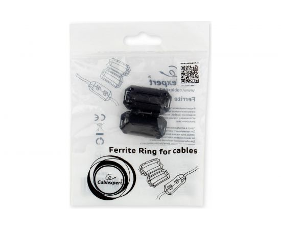 Ферритовое кольцо Cablexpert FR-C-7, пластиковая защелка, внутренний диаметр 7мм. FR-C-7 – изображение 3