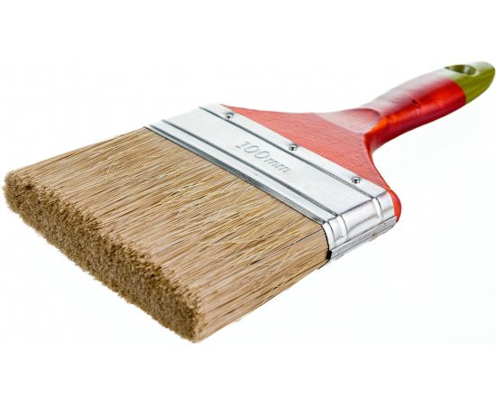 Плоская кисть Toolberg ПРОФИ, смешанная щетина, 100 мм 0104214 – изображение 4