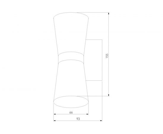 Настенный светодиодный светильник Elektrostandard Viare черный a043953 – изображение 5