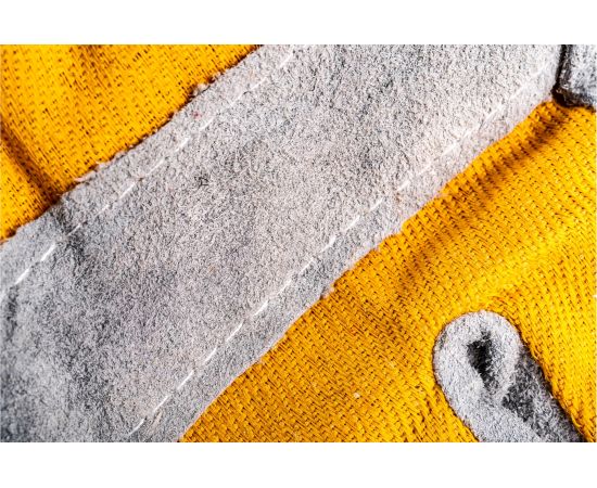 Комбинированные усиленные спилковые перчатки СИБРТЕХ размер XL 679022 – изображение 6