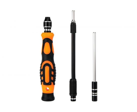 Отвертка с битами для точных работ KRANZ СR-V, 54 предмета, рожковые биты KR-12-4771 – изображение 6