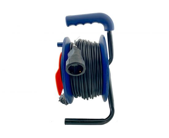 Силовой удлинитель на катушке Glanzen ПВС 2х1,5 арт. EC-40-010 00-00006539 – изображение 6