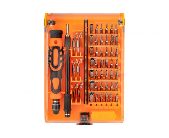 Отвертка с битами для точных работ KRANZ СR-V, 54 предмета, рожковые биты KR-12-4771 – изображение 8