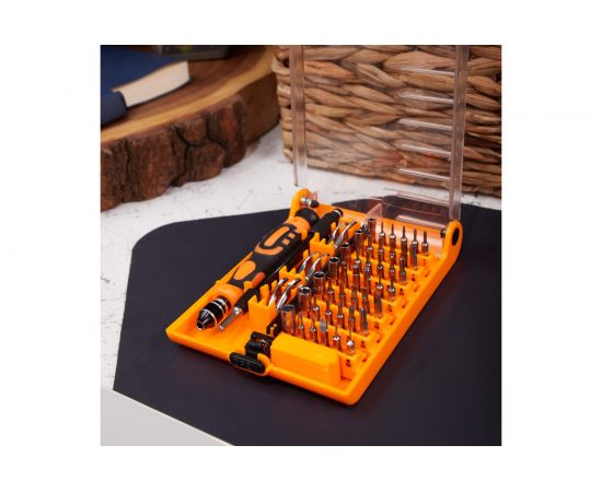 Отвертка с битами для точных работ KRANZ СR-V, 54 предмета, рожковые биты KR-12-4771 – изображение 10