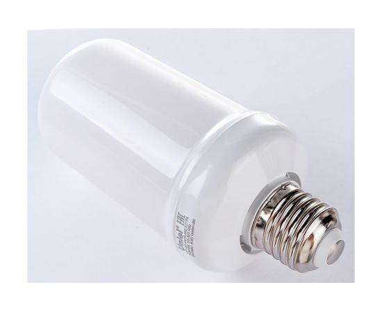 Светодиодная лампа Uniel Декоративный эффект пламени LED-L60-6W/FLAME/E27/FR PLD01WH UL-00003360 