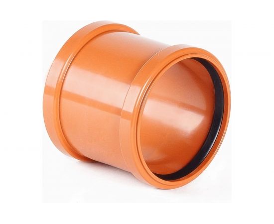 Ремонтная надвижная муфта ХЕМКОР НПВХ наружная канализация, 160 мм 2491100 