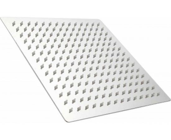 Потолочная лейка для душа OUTE квадратная, 27x27 см, глянцевый хром, кронштейн с шарниром TH98J-10 