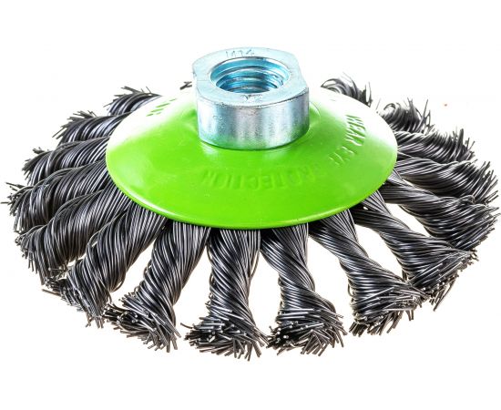 Щетка крученая конусная 100 мм для УШМ Дело Техники 275300 