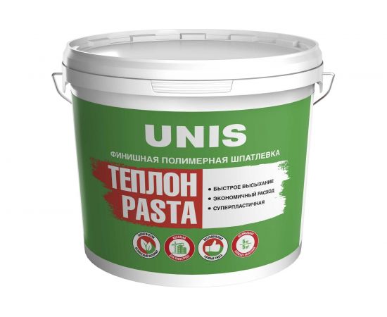 Полимерная шпатлевка UNIS Pasta ТЕПЛОН готовая, 5 кг 4607005184887 