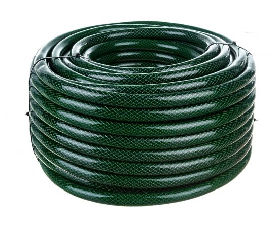 Поливочный шланг Yard Люкс, ПВХ, армированный, зеленый, 3-х слойный, 1,85 мм, D 3/4, 50 м 66-3-050 