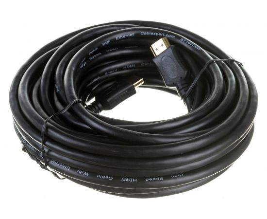 Кабель HDMI Cablexpert 10м v2.0 19M/19M серия Light черный позолоченные разъемы экран пакет CC-HDMI4L-10M 