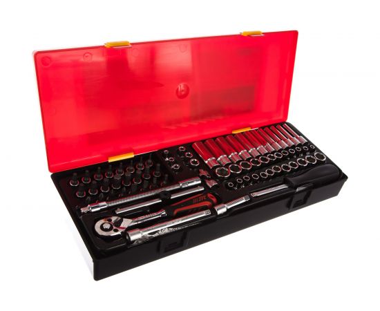 Набор шестигранных торцевых головок 1/4" в кейсе 73шт JTC-K2732 