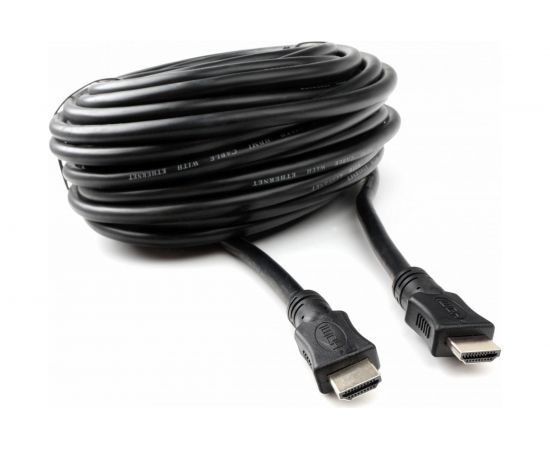 Кабель HDMI Cablexpert 15м v2.0 19M/19M серия Light черный позолоченные разъемы экран пакет CC-HDMI4L-15M 