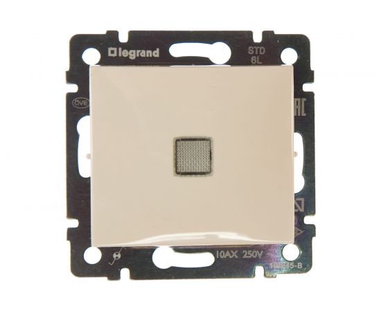 Механизм переключателя Legrand Valena на 2 направления 1-клавишный СП с зеленой индикацией слоновая кость Leg 774326 