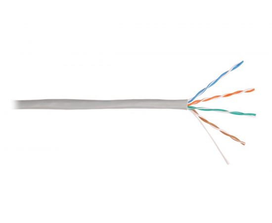 Кабель NIKOLAN U/UTP 4 пары, серый, 100м NKL 2101A-GY 