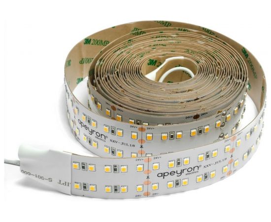 Светодиодная лента APEYRON 24В, 42Вт/м, smd2835, 240д/м, IP20, 4200Лм/м, холодный белый 307 