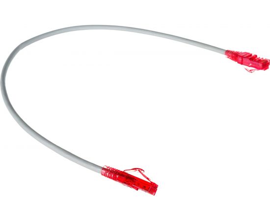 Патч-корд Hyperline PC-LPM-UTP-RJ45-RJ45-C5e-0.5M-LSZH-GY U/UTP, Cat.5e 42269 