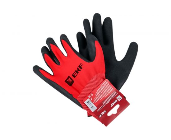 Рабочие перчатки EKF Expert PROFI с рельефным латексным покрытием, 15 класс, 10 размер pe15nl-10-proxima 